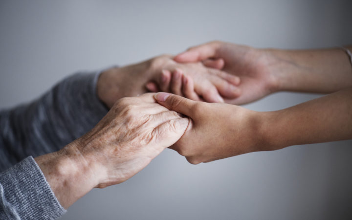 Closeup Of A Support Hands